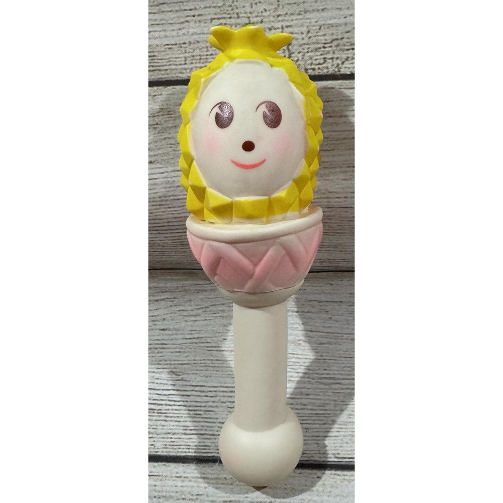 Vintage 50's 60's Squeaky Pineapple Bowl Dish Bath Toy Tub37